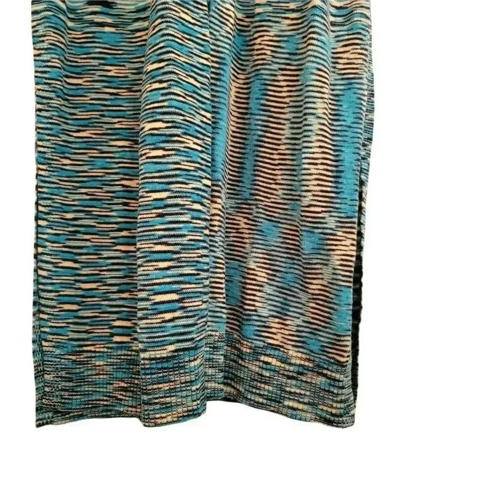 Band Of Gypsies Long Temo Cardigan Blue/Beige Slit Side Button Up SIZE S WOMEN'S - Picture 13 of 16